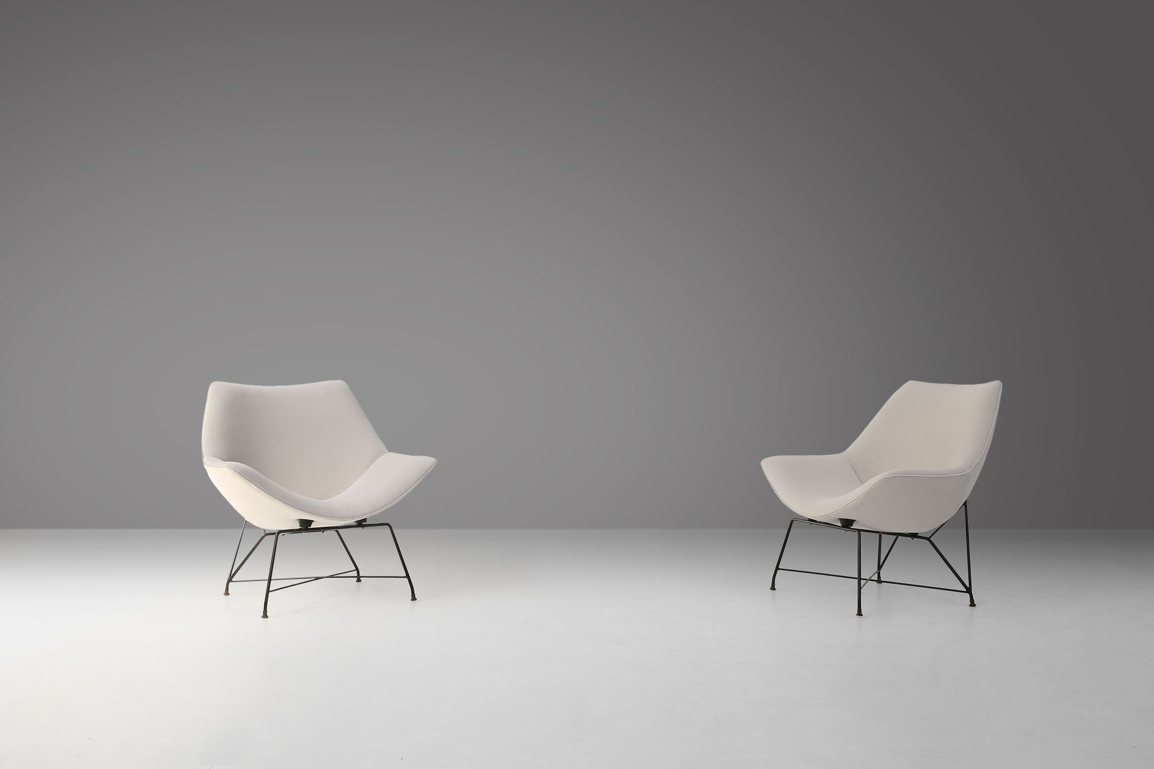 Cosmos Living Room Set of 3 by Augusto Bozzi for Saporiti, Italy, 1954 thumbnail